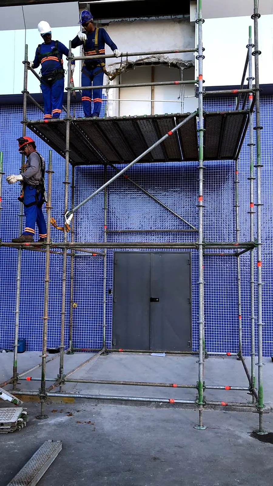 Torre de andaime multidirecional da SAF para serviço em altura de grande porte