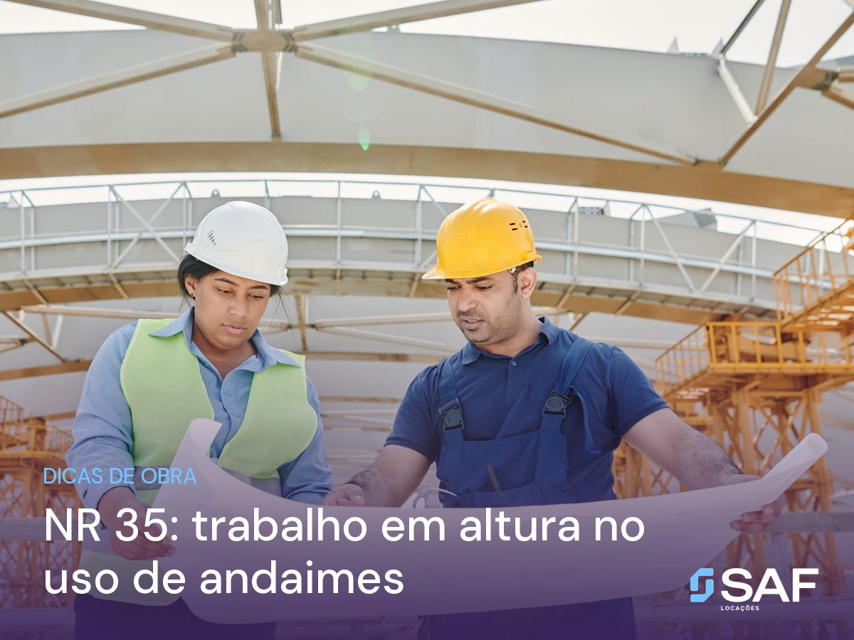 NR 35: trabalho em altura no uso de andaimes