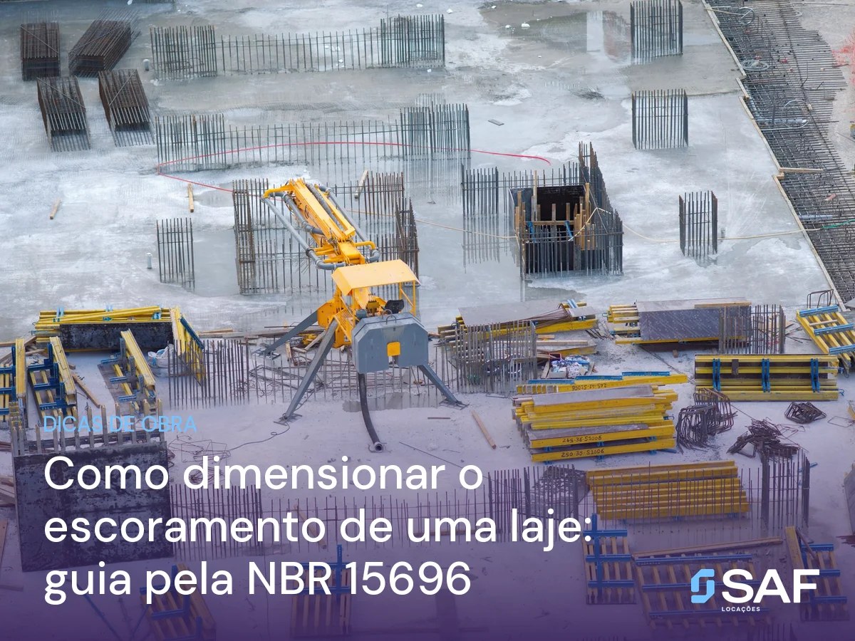 Como dimensionar o escoramento de laje: guia NBR 15696